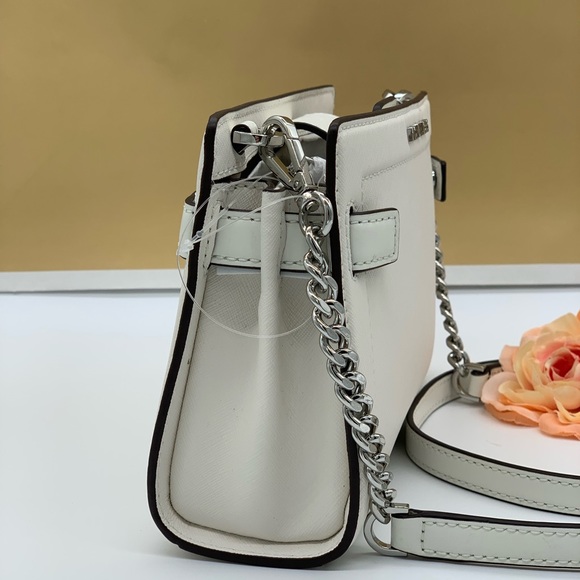 MICHAEL KORS RAYNE SM CROSSBODY OPTIC WHITE - Picture 11 of 16